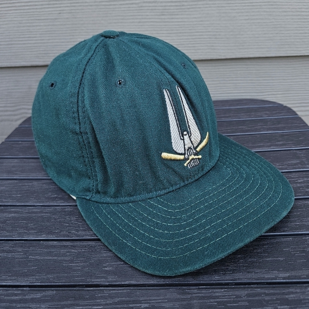 Vintage 60s South Bend Silver Hawks MLB Snapback Hat Cap Green USA NEW ERA